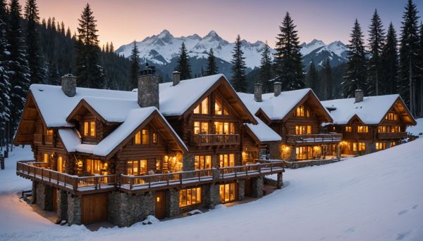 Les chalets en bois massif incarnent le confort douillet