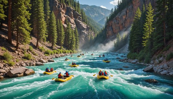 Les rivières tumultueuses accueillent le rafting en été